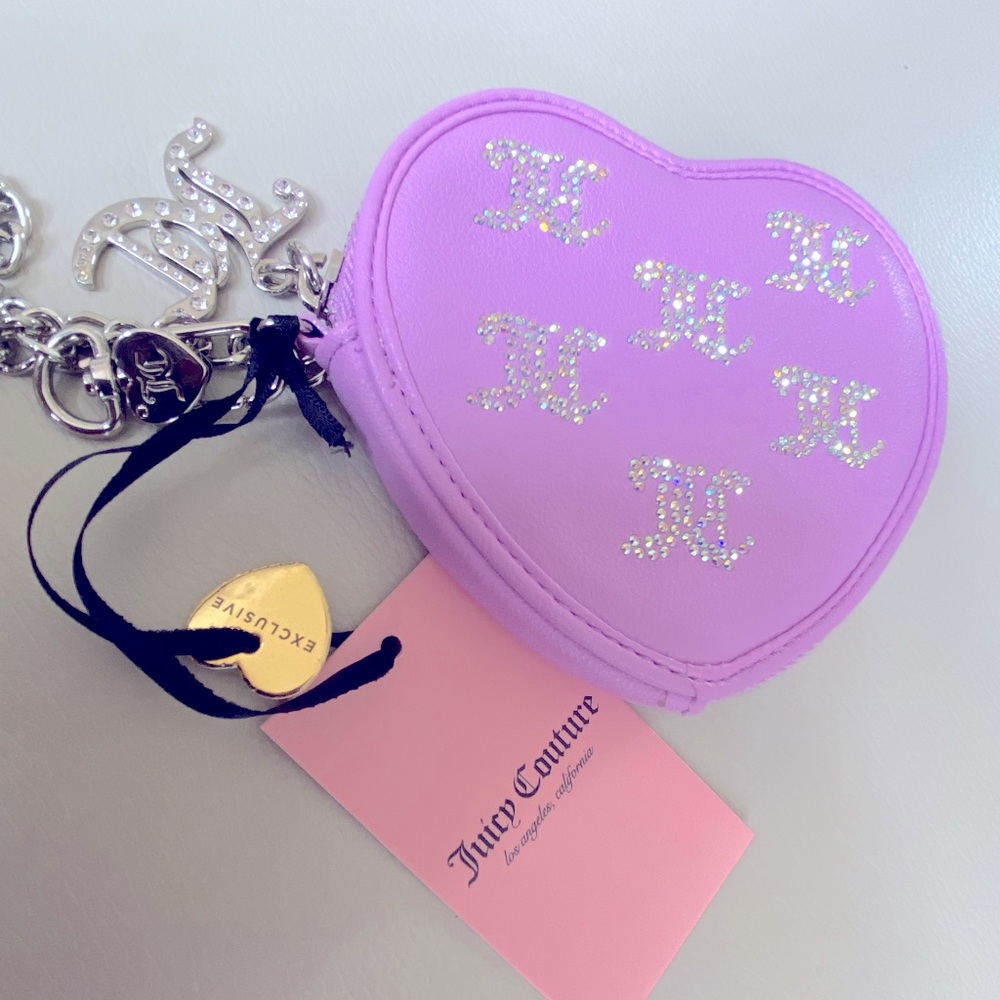 Juicy Couture Purple Heart wristlet - Picture 3 of 8
